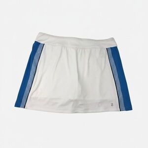IZOD PERFORMX Women's sz L White/Blue Golf Tennis Movement Cool FX Skort
